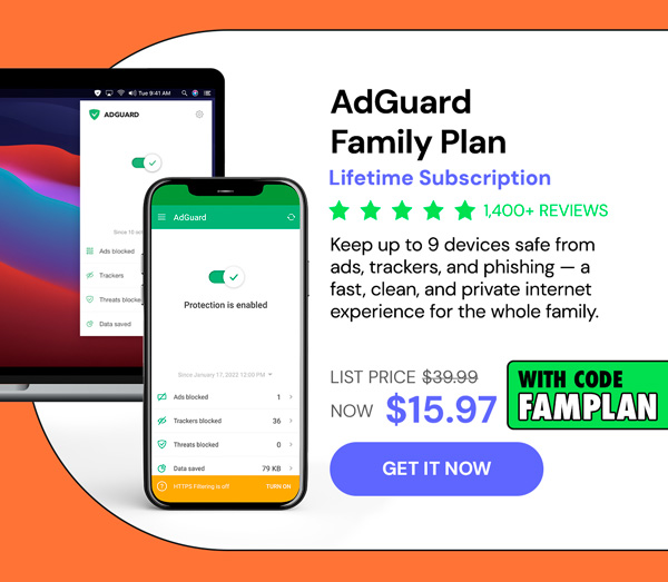 AdGuard Family Plan: Lifetime Subscription