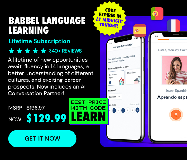 Babbel Language Learning: Lifetime Subscription (All Languages)