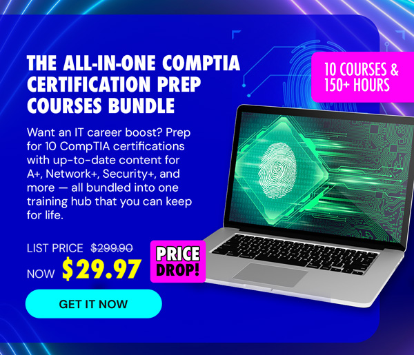 The 2024 All-in-One CompTIA Certification Prep Courses Bundle