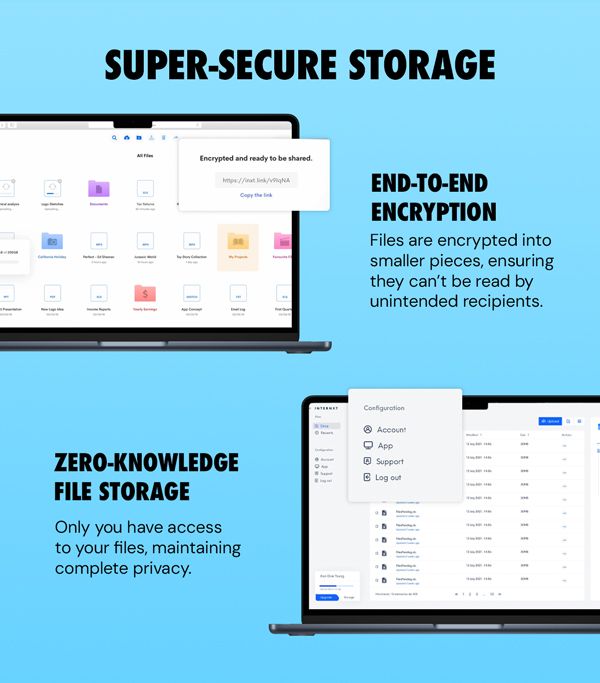 Internxt Cloud Storage: Lifetime Subscription in a Variety of Capacities
