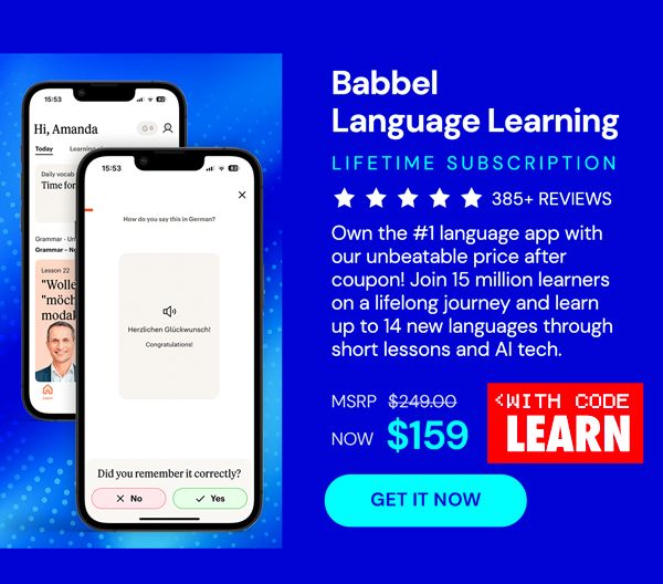 Babbel Language Learning: Lifetime Subscription (All Languages)