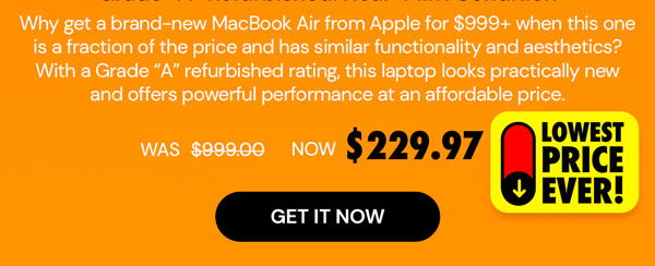 Apple MacBook Air 13.3" (2017) 1.8GHz i5 Core 8GB RAM 128GB - Silver (Refurbished)