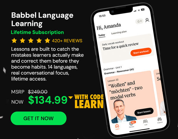 Babbel Language Learning: Lifetime Subscription (All Languages)