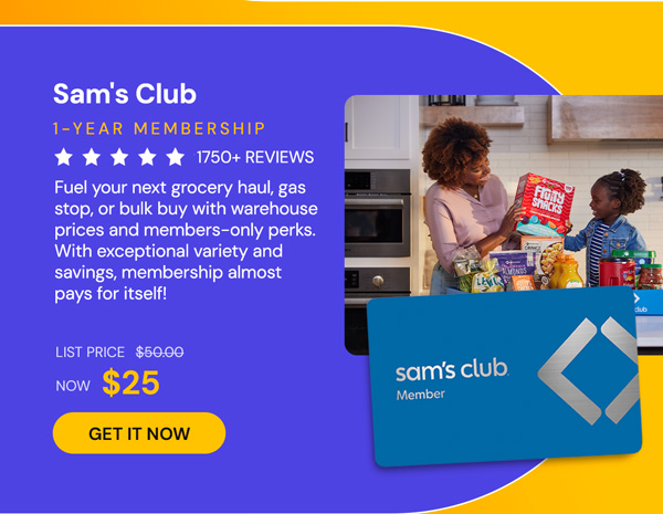 Sam's Club 1-Year Membership with Auto-Renew!