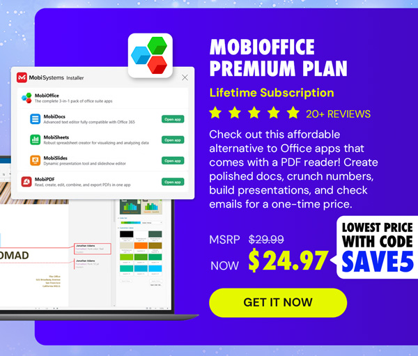 MobiOffice Premium Plan Lifetime Subscription