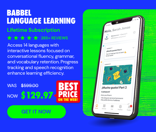 Babbel Language Learning: Lifetime Subscription (All Languages)