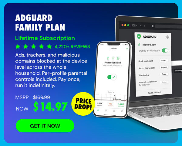 AdGuard Family Plan: Lifetime Subscription