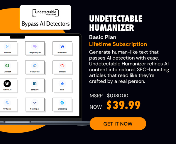 Undetectable Humanizer Basic Plan: Lifetime Subscriptions