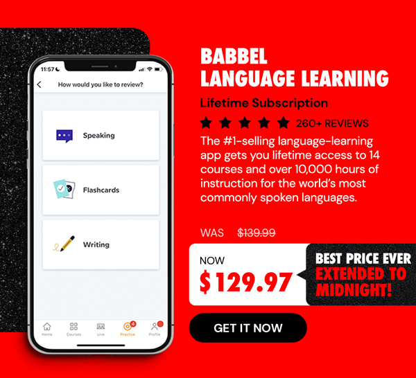 Babbel Language Learning: Lifetime Subscription (All Languages)