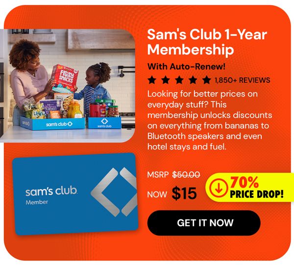 Sam's Club 1-Year Membership with Auto-Renew!