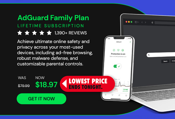 AdGuard Family Plan: Lifetime Subscription