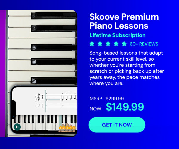 Skoove Premium Piano Lessons: Lifetime Subscription