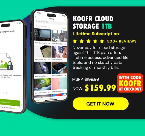 Koofr Cloud Storage: Lifetime Subscription (1TB)