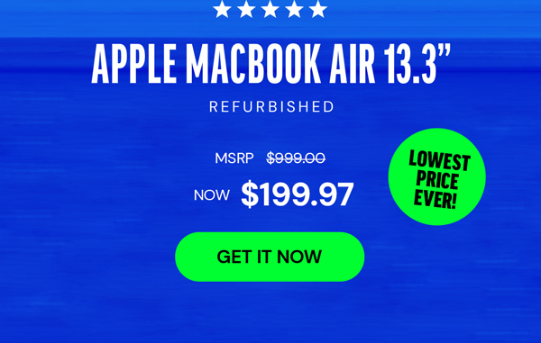 Apple MacBook Air 13.3" (2017) 1.8GHz i5 Core 8GB RAM 128GB - Silver (Refurbished)