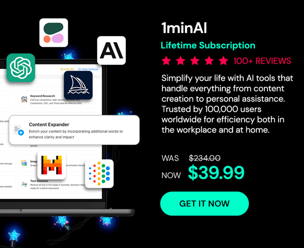 1minAI: Lifetime Subscription