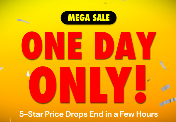 MEGA SALE! ONE DAY ONLY!