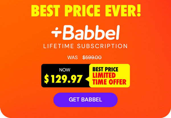 Babbel Language Learning: Lifetime Subscription (All Languages)