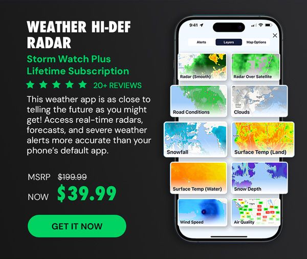 Weather Hi-Def Radar Storm Watch Plus: Lifetime Subscription