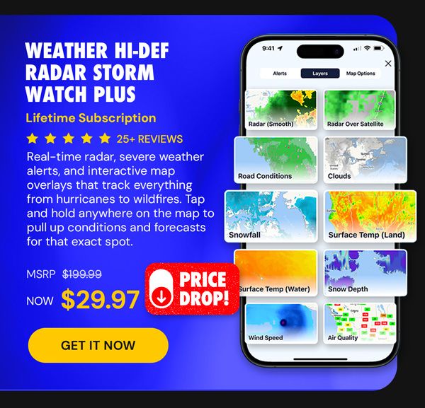 Weather Hi-Def Radar Storm Watch Plus: Lifetime Subscription