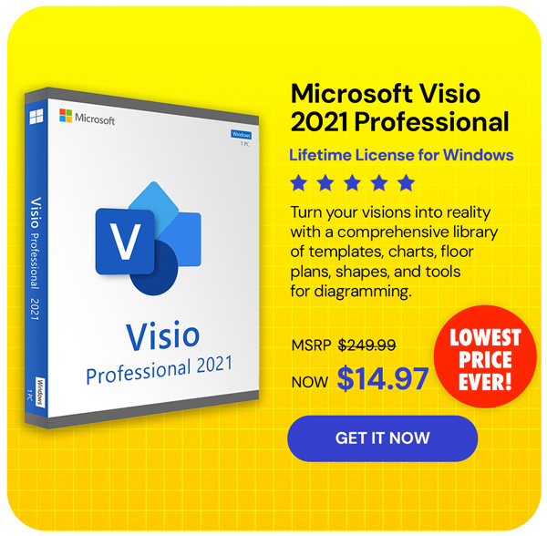 Microsoft Visio 2021 Professional: Lifetime License for Windows