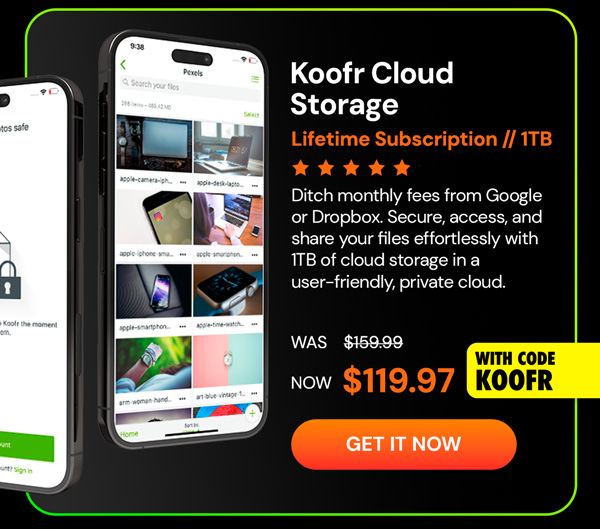 Koofr Cloud Storage: Lifetime Subscription (1TB)