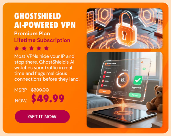 GhostShield AI-Powered VPN Premium Plan: Lifetime Subscription