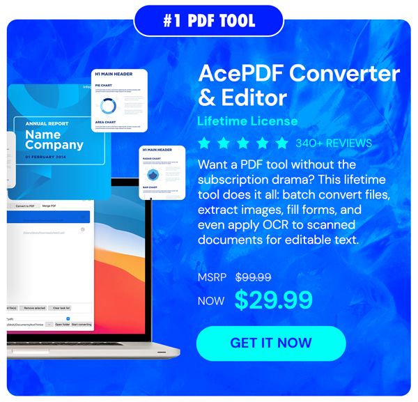 AcePDF Converter & Editor: Lifetime License