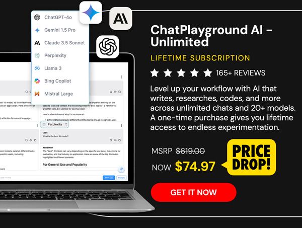 ChatPlayground AI: Lifetime Subscription (Unlimited Plan)