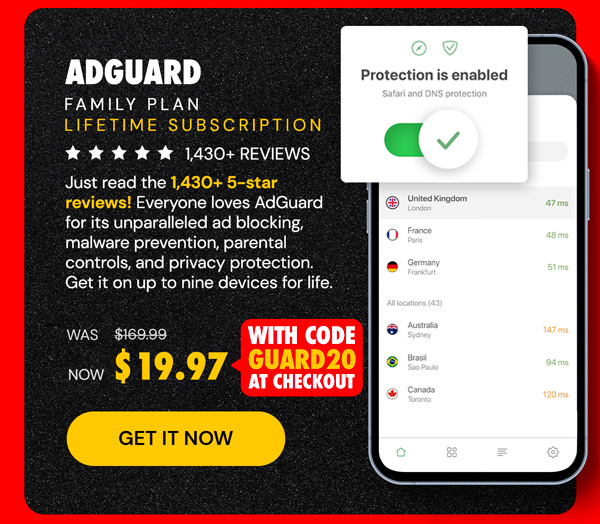 AdGuard Family Plan: Lifetime Subscription