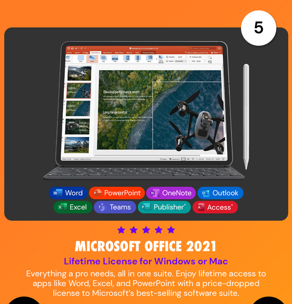 Microsoft Office Professional 2021 for Windows: Lifetime License (Non Binding)