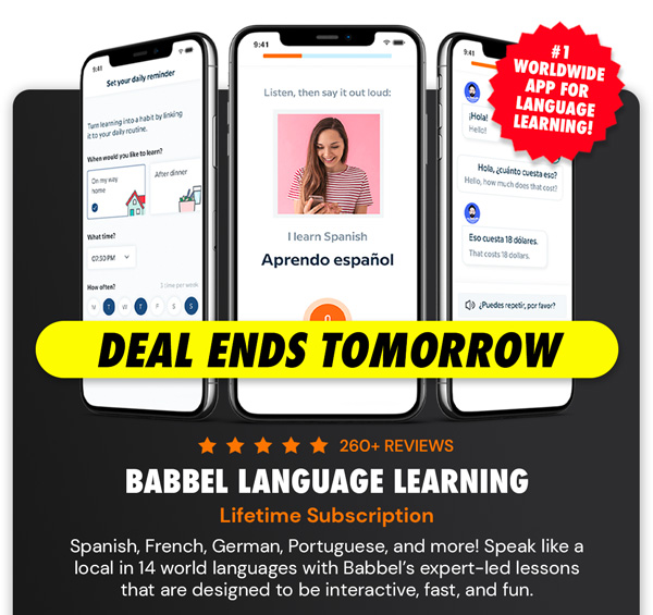 Babbel Language Learning: Lifetime Subscription (All Languages)