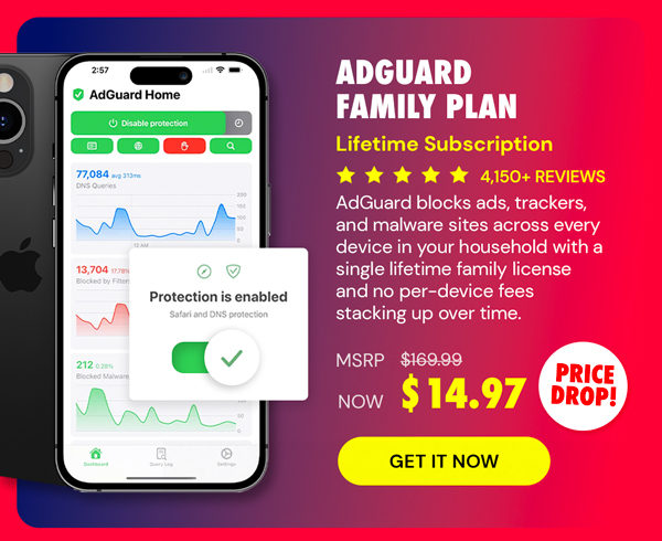 AdGuard Family Plan: Lifetime Subscription