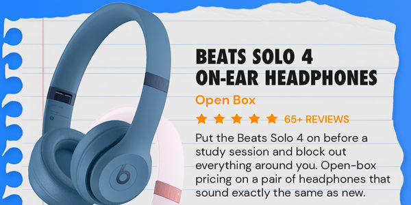 Beats Solo 4 On-Ear Headphones - Slate Blue (Open Box)