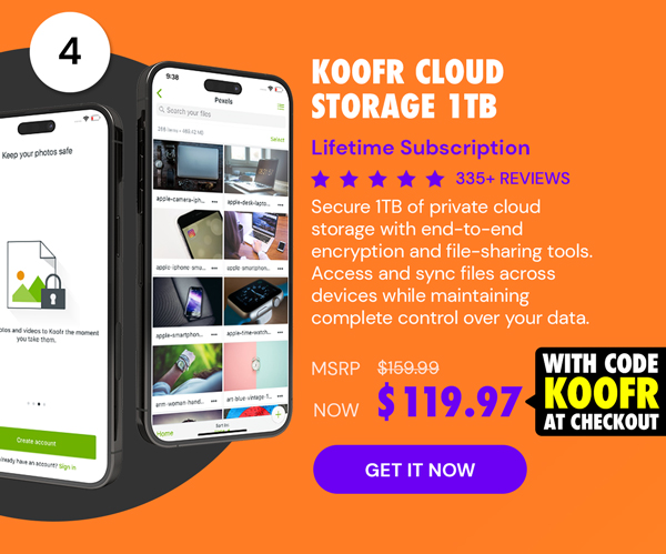 Koofr Cloud Storage: Lifetime Subscription (1TB)