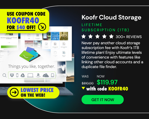 Koofr Cloud Storage: Lifetime Subscription (1TB)