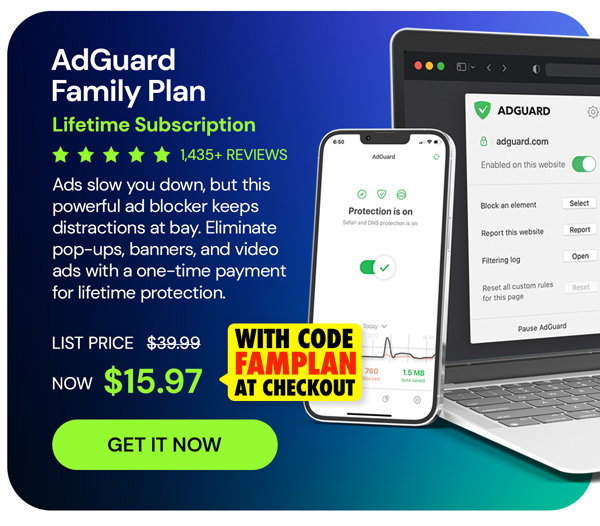 AdGuard Family Plan: Lifetime Subscription