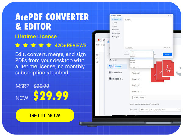 AcePDF Converter & Editor: Lifetime License