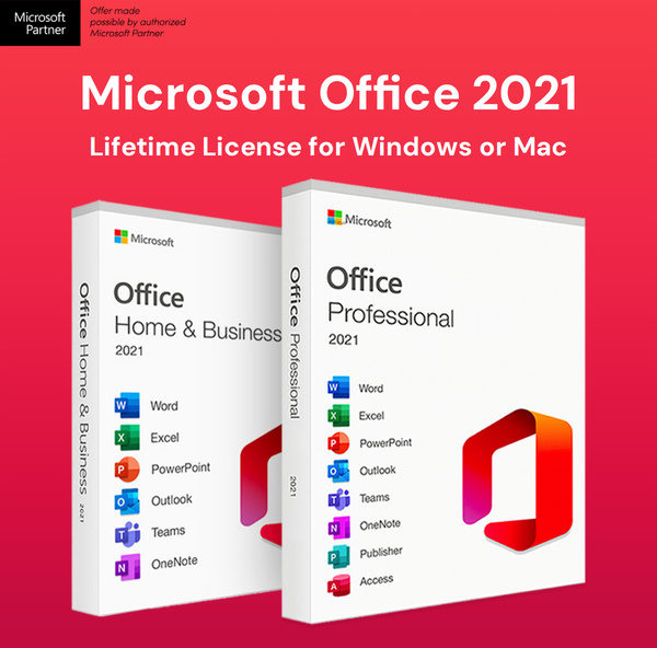 Microsoft Office Professional 2021 for Windows: Lifetime License
