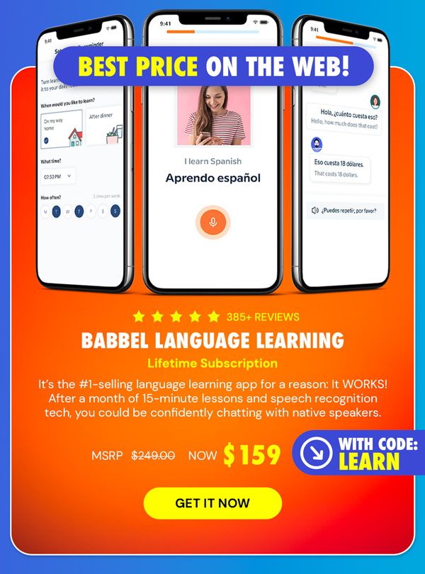 Babbel Language Learning: Lifetime Subscription (All Languages)