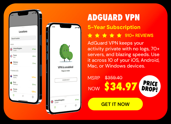 AdGuard VPN: 3-Yr Subscription
