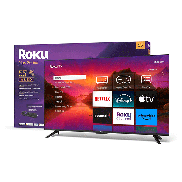 Roku Smart TV – 55" Plus Series 4K