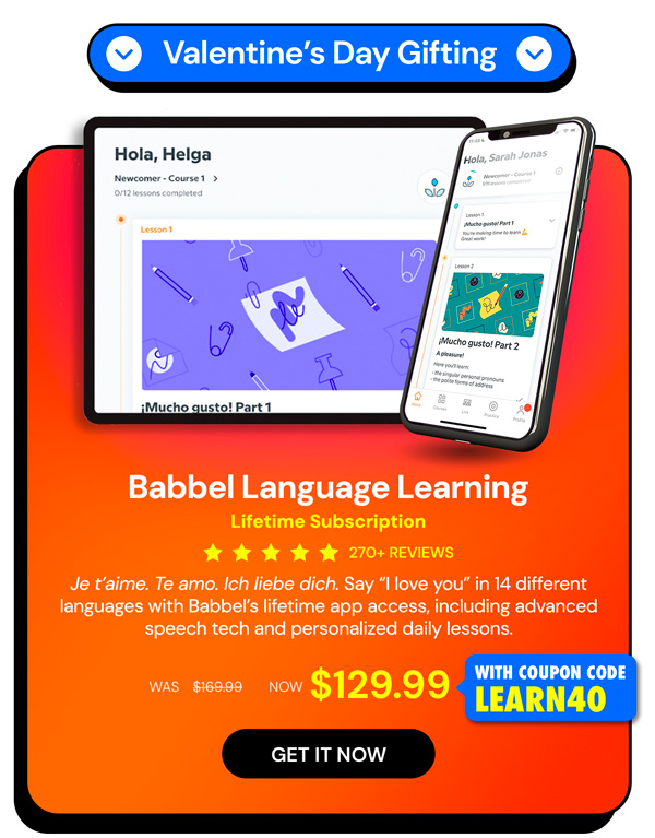 Babbel Language Learning: Lifetime Subscription (All Languages)