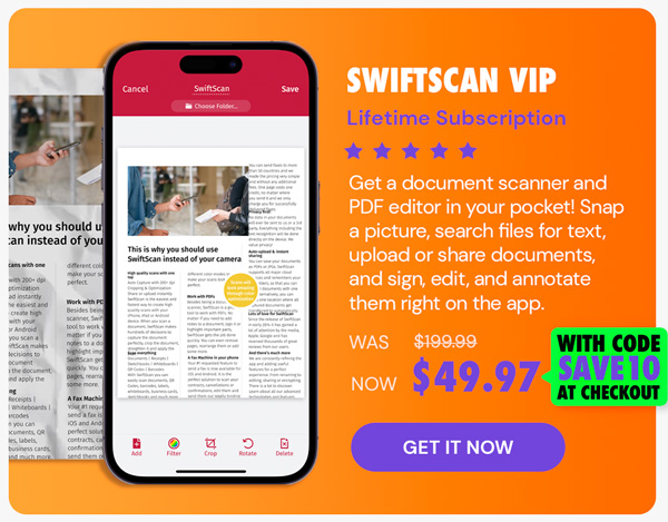 SwiftScan VIP: Lifetime Subscription