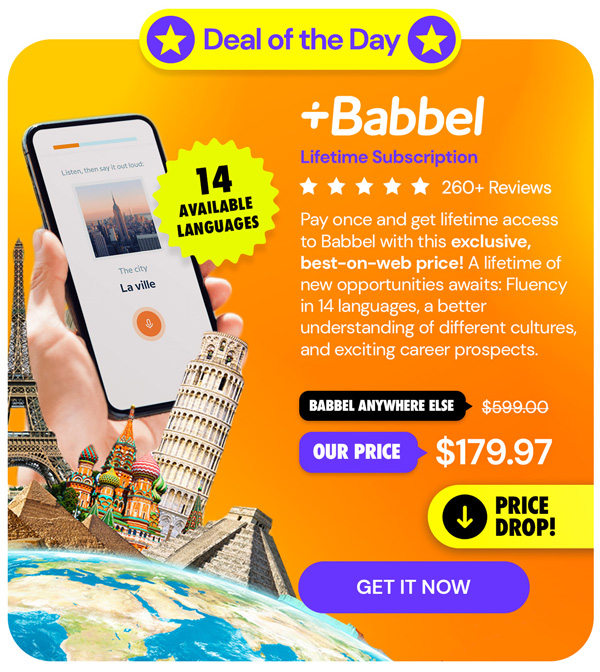 Babbel Language Learning: Lifetime Subscription (All Languages)