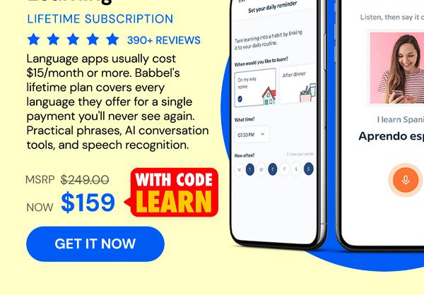 Babbel Language Learning: Lifetime Subscription (All Languages)