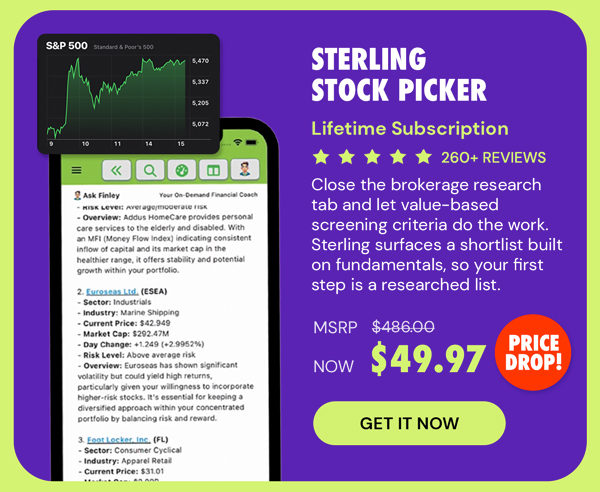 Sterling Stock Picker Lifetime Subscription