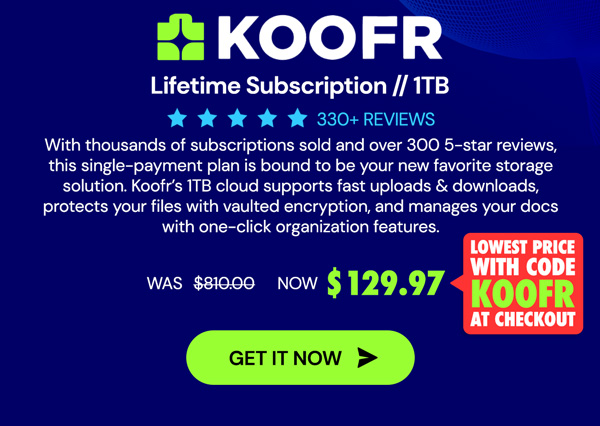 Koofr Cloud Storage: Lifetime Subscription (1TB)