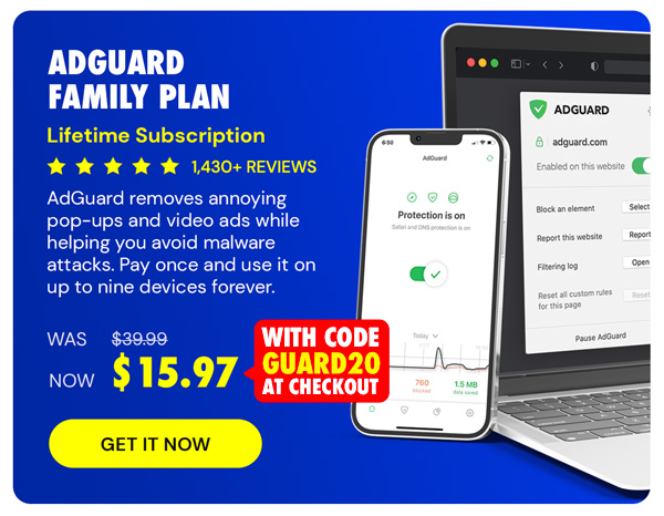 AdGuard Family Plan: Lifetime Subscription