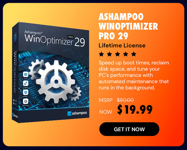 Ashampoo WinOptimizer Pro 29: Lifetime License