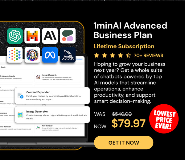 1minAI Advanced Business Plan Lifetime Subscription